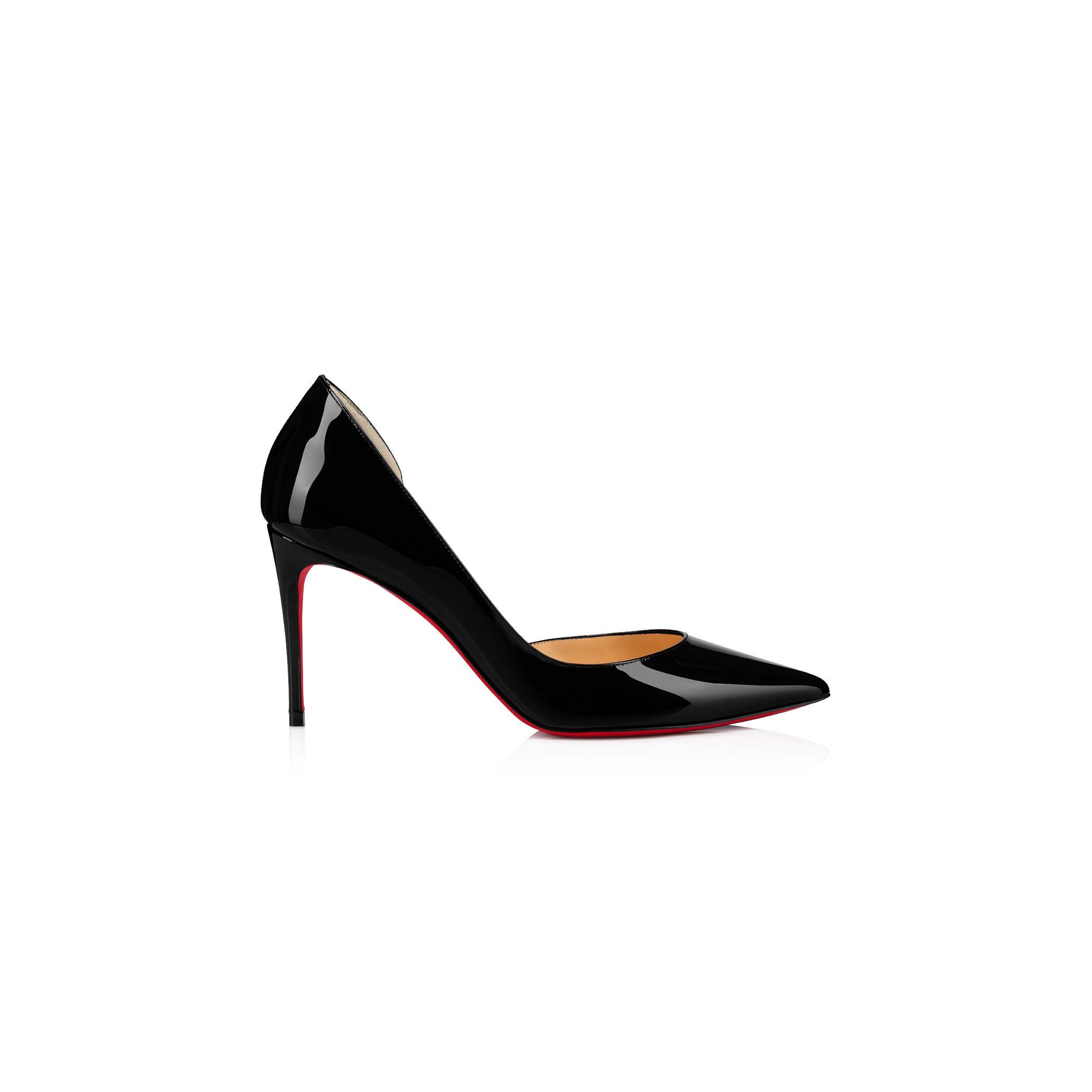 Ch**an louboutin iriza 85 mm pumps-patent calf leather-black-women 3210565bk01